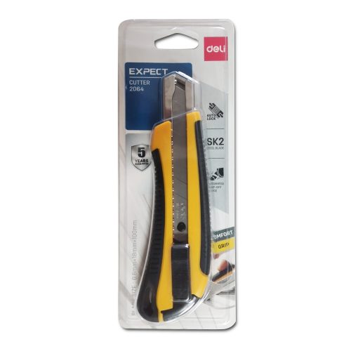 Cutter Knife Ref 2064
18mm Blade
Deli
