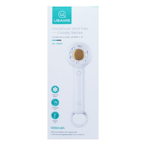 Mini Fan Handheld ZB-251
USB Rechargeable 1200mAh Battery
USAMS
