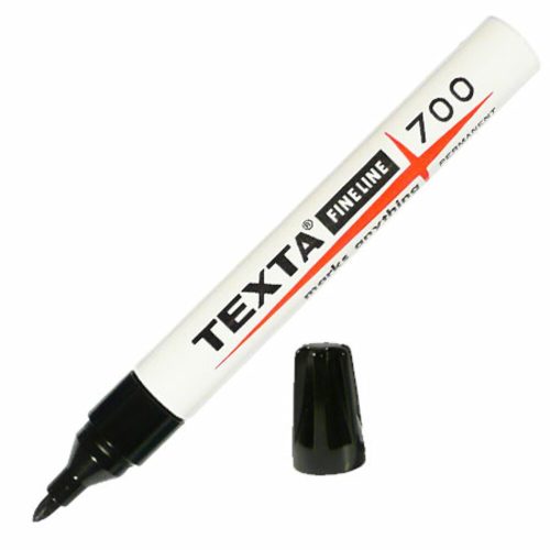 Permanent Marker Texta 700
Fine Black , Tip: 1.5mm
Texta
