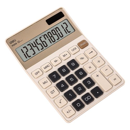 Desktop Calculator M309
12 digits:metal light yellow
Deli