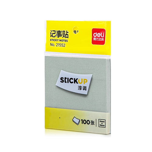 Sticky Notes :21552
S:76*76cm: 3*3:100 sheets
Deli