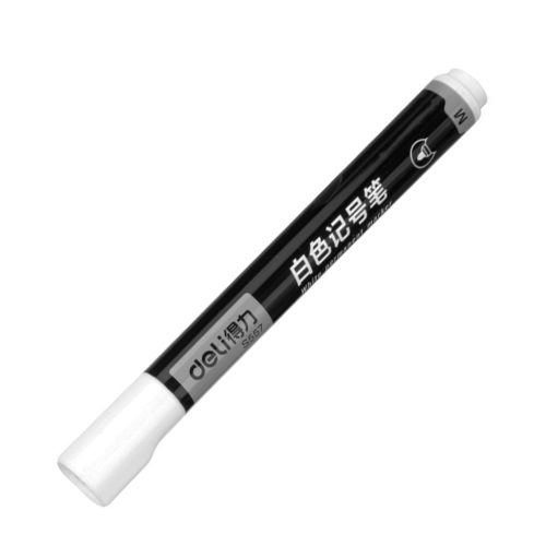 Permanent Marker Ref S557
White , Tip: 1.8mm
Deli