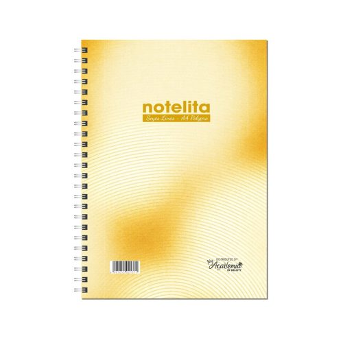 Spiral Notebook A4 Recto/Verso
Seyes-Polypro Assorted Colours 60 Pgaes
Notelita
