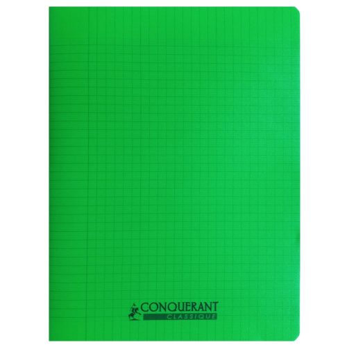 Classic Cover Notebook Ref 100902148
240*320cm, 96 pages, Seyes Polypro Green
Conquerant