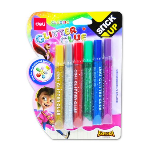 Glitter Glue Ref A71101
12ml, Spark Colours [Pk 6]
Deli