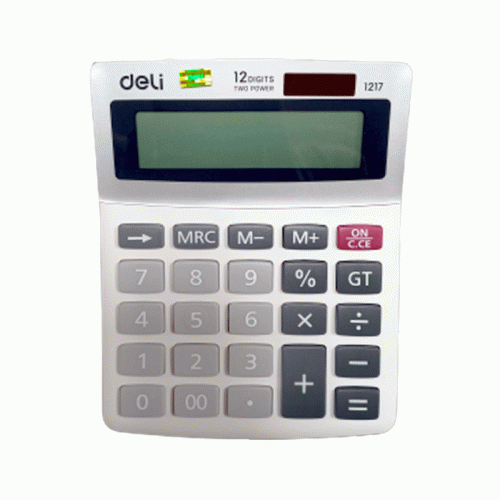 Desktop Calculator Ref 1217
12 Digits, 133*106*33mm
Deli