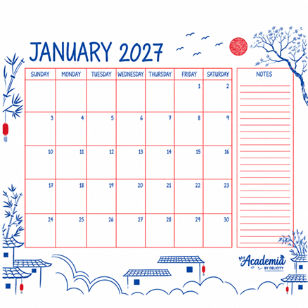 Desk Planner A4 2026
12 Pages Monthly
My Academia