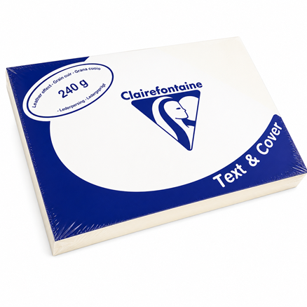 Strata Paper Ref 2771C
A4 240gsm, Ivory [100sheets]
Clairefontaine