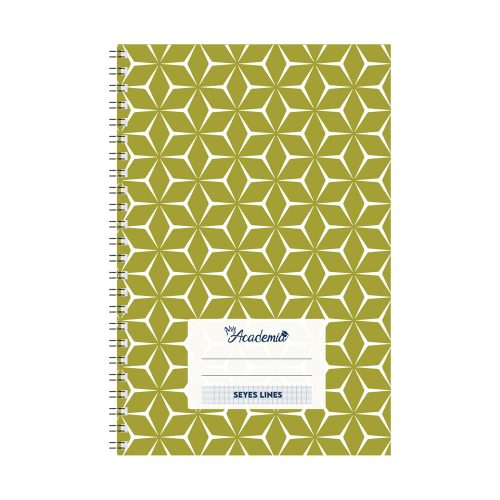 Spiral Notebook
A4, 120 Sheets Seyes Lines, Green
My Academia