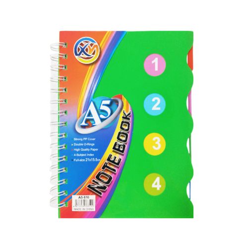 Spiral Notebook Ref A5-810
A5 With Index
SW