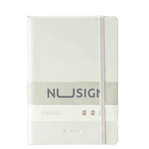 Leather Cover Notebook Ref NS281
White, A5 210*140mm 96sheets
Nusign