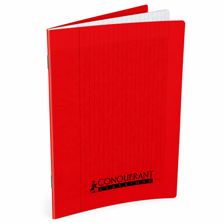 Classic Cover Notebook Ref 100104177
17*22 48pgs, 90g Red
Conquerant