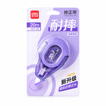 Correction Tape Ref V25-20
S:5mm*20m
Deli