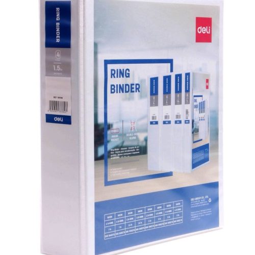 Ring Binder Ref 5613N
A4, 1.5", 2D, White
Deli